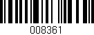 Código de barras (EAN, GTIN, SKU, ISBN): '008361'