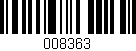 Código de barras (EAN, GTIN, SKU, ISBN): '008363'