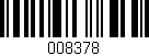 Código de barras (EAN, GTIN, SKU, ISBN): '008378'