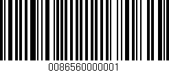 Código de barras (EAN, GTIN, SKU, ISBN): '0086560000001'