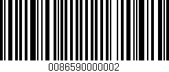 Código de barras (EAN, GTIN, SKU, ISBN): '0086590000002'