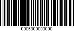 Código de barras (EAN, GTIN, SKU, ISBN): '0086600000008'