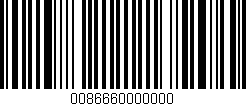 Código de barras (EAN, GTIN, SKU, ISBN): '0086660000000'