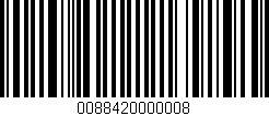 Código de barras (EAN, GTIN, SKU, ISBN): '0088420000008'