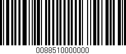 Código de barras (EAN, GTIN, SKU, ISBN): '0088510000000'