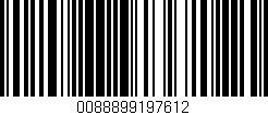 Código de barras (EAN, GTIN, SKU, ISBN): '0088899197612'