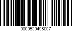 Código de barras (EAN, GTIN, SKU, ISBN): '0089538495007'