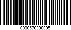 Código de barras (EAN, GTIN, SKU, ISBN): '0090570000005'