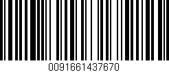 Código de barras (EAN, GTIN, SKU, ISBN): '0091661437670'