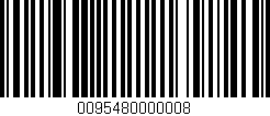 Código de barras (EAN, GTIN, SKU, ISBN): '0095480000008'