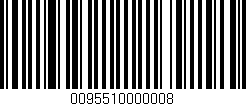 Código de barras (EAN, GTIN, SKU, ISBN): '0095510000008'