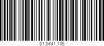 Código de barras (EAN, GTIN, SKU, ISBN): '01.0441.135'