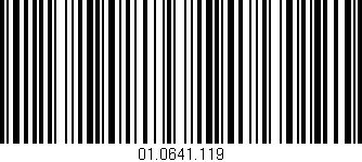 Código de barras (EAN, GTIN, SKU, ISBN): '01.0641.119'