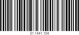 Código de barras (EAN, GTIN, SKU, ISBN): '01.1441.104'