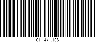 Código de barras (EAN, GTIN, SKU, ISBN): '01.1441.106'