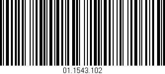 Código de barras (EAN, GTIN, SKU, ISBN): '01.1543.102'