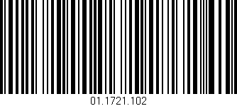 Código de barras (EAN, GTIN, SKU, ISBN): '01.1721.102'