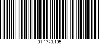 Código de barras (EAN, GTIN, SKU, ISBN): '01.1743.105'