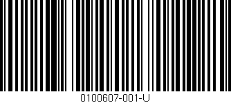 Código de barras (EAN, GTIN, SKU, ISBN): '0100607-001-U'