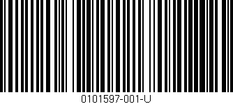 Código de barras (EAN, GTIN, SKU, ISBN): '0101597-001-U'