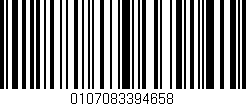 Código de barras (EAN, GTIN, SKU, ISBN): '0107083394658'