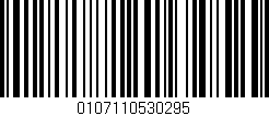 Código de barras (EAN, GTIN, SKU, ISBN): '0107110530295'