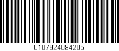 Código de barras (EAN, GTIN, SKU, ISBN): '0107924084205'