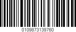 Código de barras (EAN, GTIN, SKU, ISBN): '0109873139760'