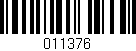 Código de barras (EAN, GTIN, SKU, ISBN): '011376'