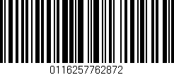 Código de barras (EAN, GTIN, SKU, ISBN): '0116257762872'