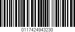 Código de barras (EAN, GTIN, SKU, ISBN): '0117424943230'