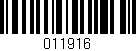 Código de barras (EAN, GTIN, SKU, ISBN): '011916'