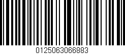 Código de barras (EAN, GTIN, SKU, ISBN): '0125063066883'