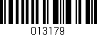 Código de barras (EAN, GTIN, SKU, ISBN): '013179'