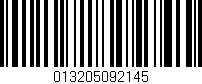 Código de barras (EAN, GTIN, SKU, ISBN): '013205092145'