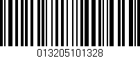 Código de barras (EAN, GTIN, SKU, ISBN): '013205101328'