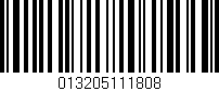 Código de barras (EAN, GTIN, SKU, ISBN): '013205111808'