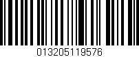 Código de barras (EAN, GTIN, SKU, ISBN): '013205119576'