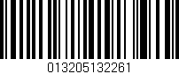 Código de barras (EAN, GTIN, SKU, ISBN): '013205132261'