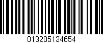 Código de barras (EAN, GTIN, SKU, ISBN): '013205134654'
