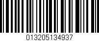 Código de barras (EAN, GTIN, SKU, ISBN): '013205134937'