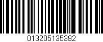 Código de barras (EAN, GTIN, SKU, ISBN): '013205135392'