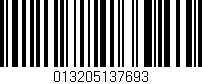 Código de barras (EAN, GTIN, SKU, ISBN): '013205137693'