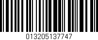 Código de barras (EAN, GTIN, SKU, ISBN): '013205137747'