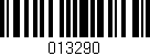 Código de barras (EAN, GTIN, SKU, ISBN): '013290'