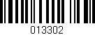 Código de barras (EAN, GTIN, SKU, ISBN): '013302'