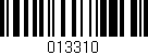 Código de barras (EAN, GTIN, SKU, ISBN): '013310'