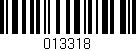 Código de barras (EAN, GTIN, SKU, ISBN): '013318'