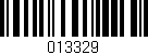 Código de barras (EAN, GTIN, SKU, ISBN): '013329'