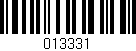 Código de barras (EAN, GTIN, SKU, ISBN): '013331'